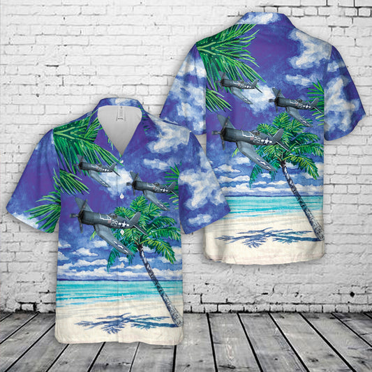 US Navy Vought F4U-1A Corsair (BuNo 55995) of Fighting Squadron 17 (VF-17) "Jolly Rogers" Ira Kepford's Number 29 Hawaiian Shirt