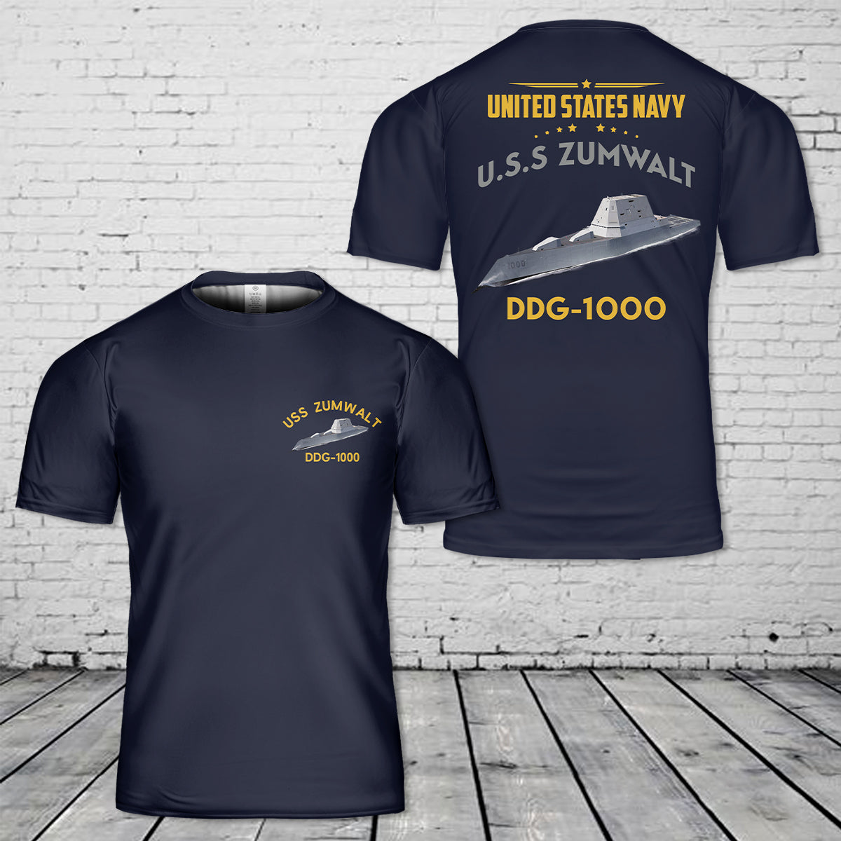 US Navy Zumwalt (DDG-1000) 3D T-Shirt