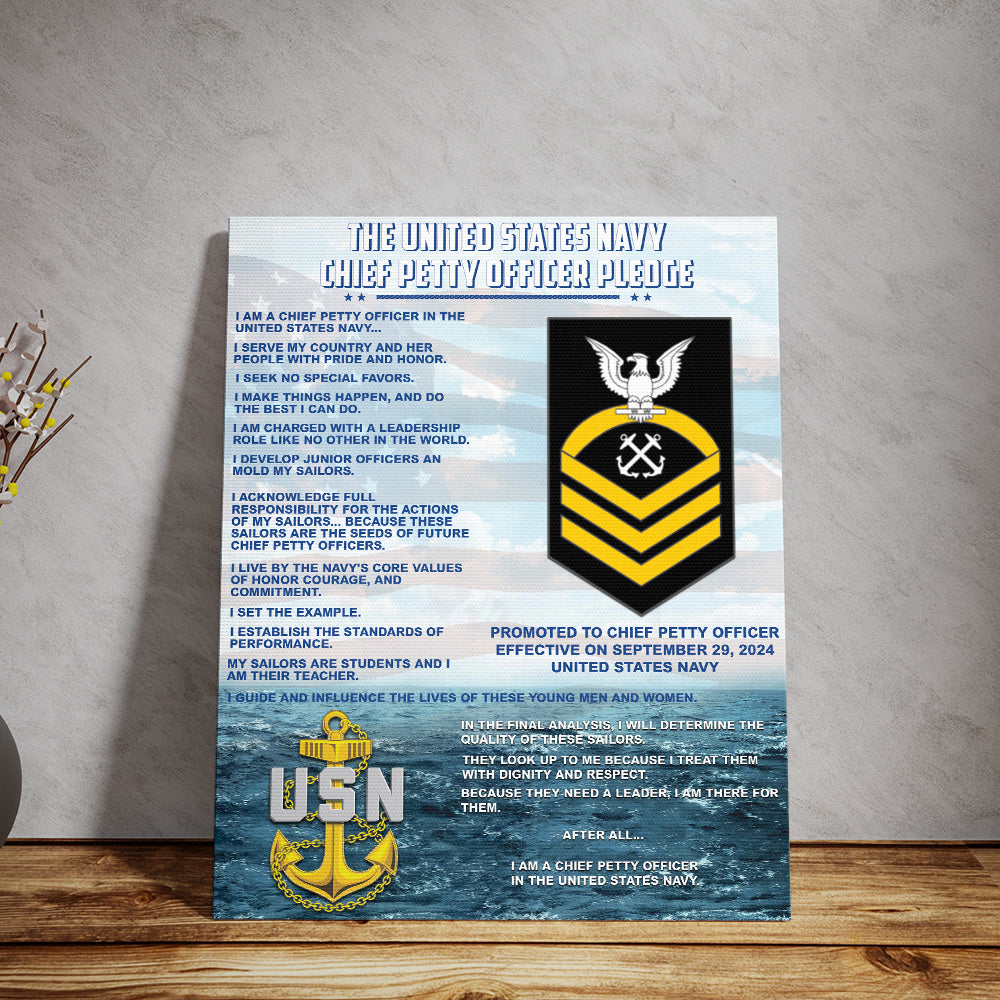 US Navy (E7-E9) Chief Petty Officer Canvas