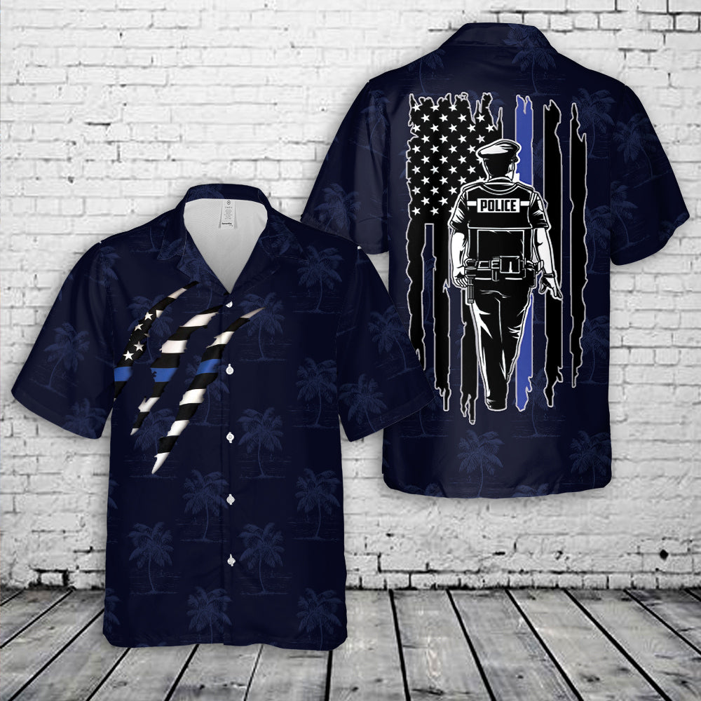 US Police Man Hawaiian Shirt