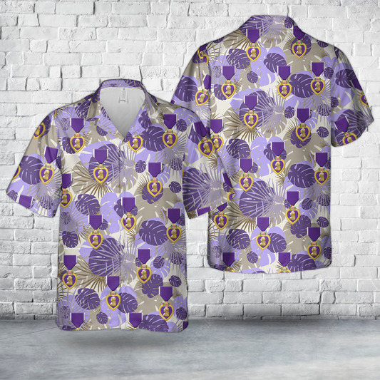 US Purple Heart (PH) Hawaiian Shirt