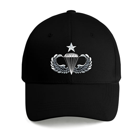 US Senior Jump Wings Embroidered Cap