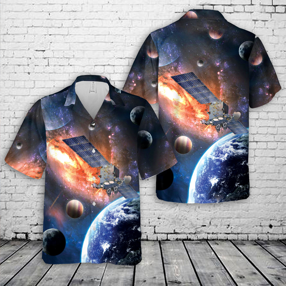 US Space Force Advanced Extremely High Frequency (AEHF) Hawaiian Shirt