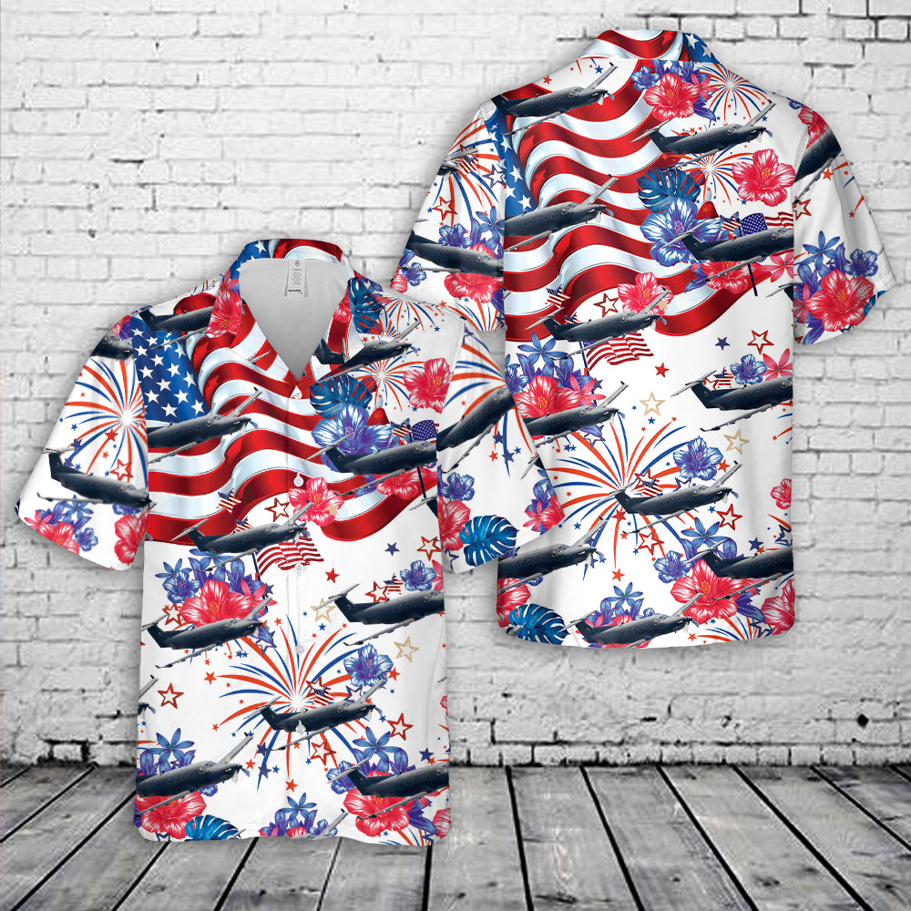 US Special Operations Command 08-0646 U-28A, 4th Of July Hawaiian Shirt