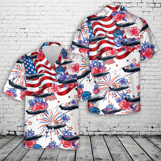 US Special Operations Command 08-0646 U-28A, 4th Of July Hawaiian Shirt