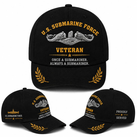 US Submarine Force Veteran Baseball Cap