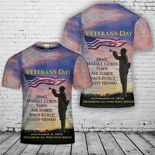 US Veterans Day 1 T-Shirt 3D