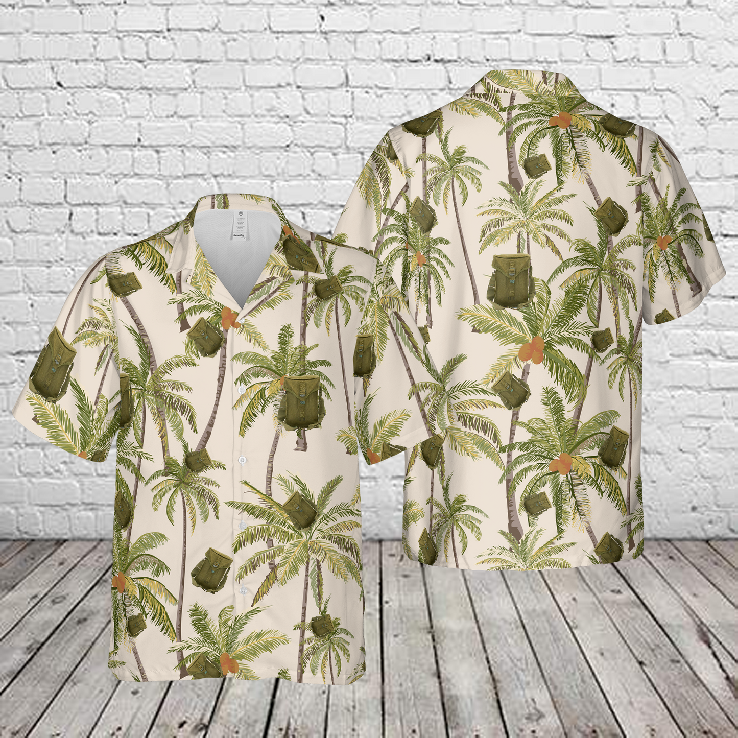 US WWII Type Bag Carrying Ammunition M1 Hawaiian Shirt