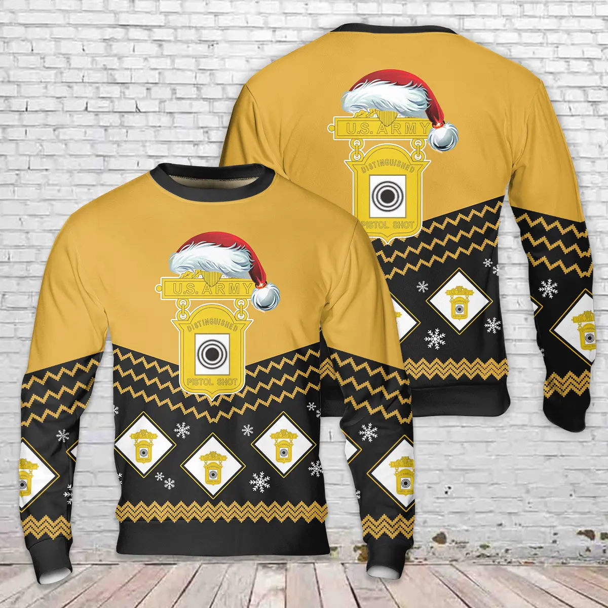 US Army Distinguished Pistol Shot AOP Christmas Sweater