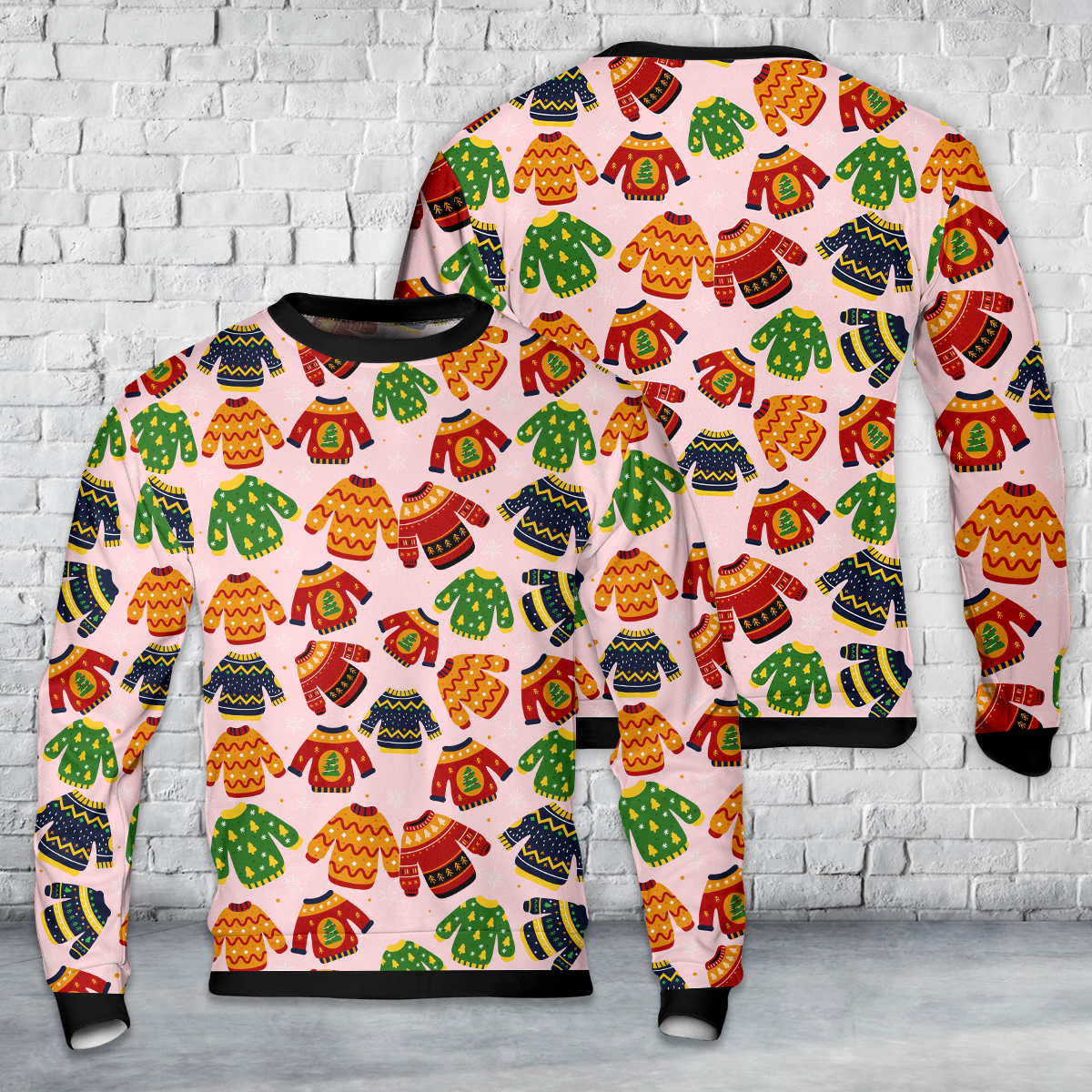 Ugly Christmas Sweaters Seamless AOP Christmas Ugly Sweater