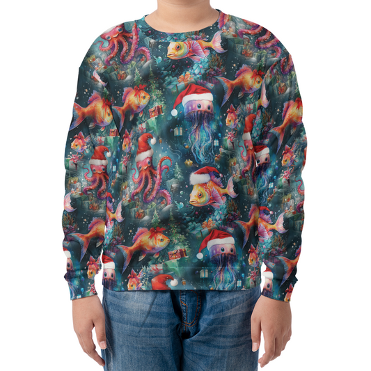 Undersea Christmas Youth Sweatshirt