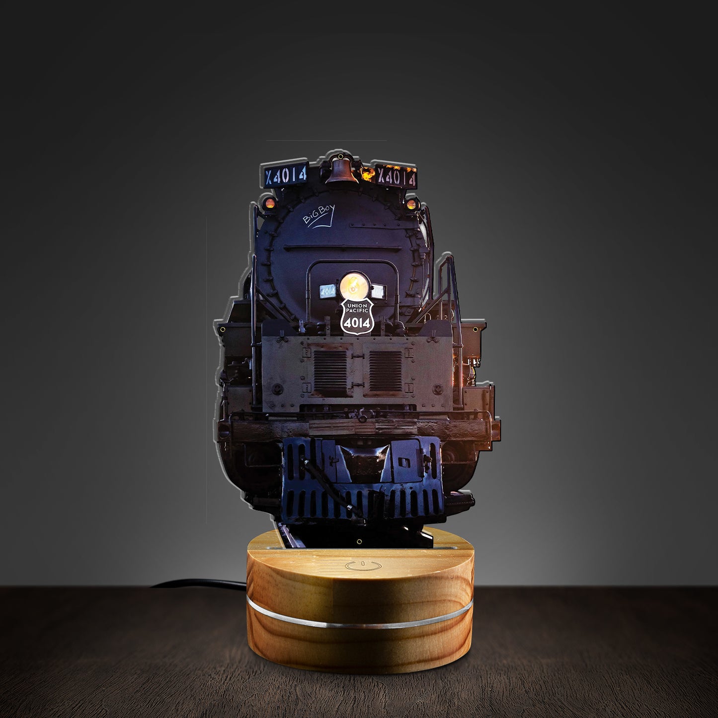 Union Pacific Big Boy No. 4014 Steam Custom Shape Photo Night Light