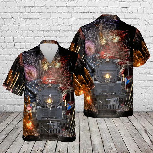 Union Pacific Big Boy No. 4014, 4th Of July Hawaiian Shirt