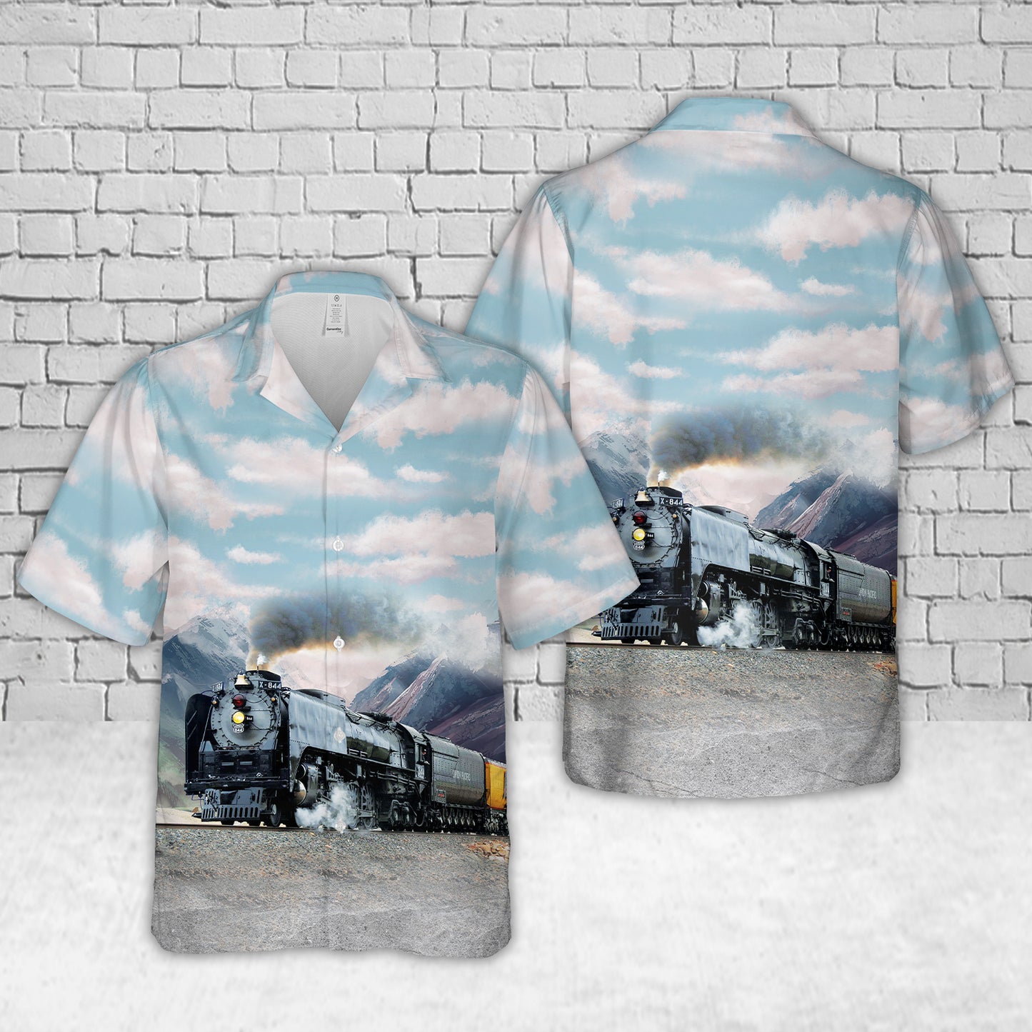 Union Pacific No. 844 Hawaiian Shirt