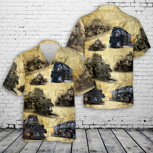Union Pacific Railroad Big Boy No. 4014 Steam Hawaiian Shirt