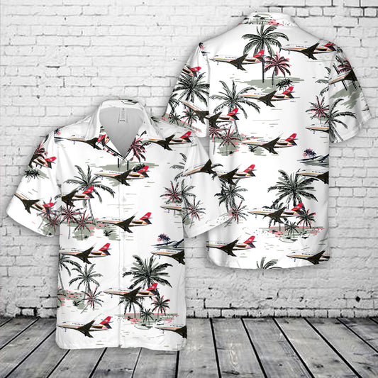 Union Pacific Railroad Co Dassault Falcon 2000 N844UP Hawaiian Shirt