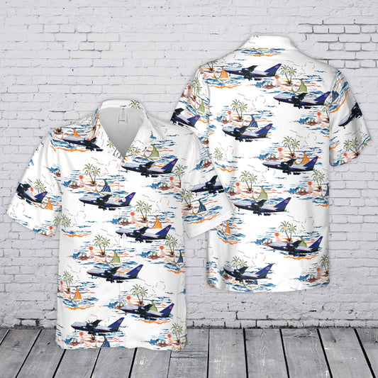 United Airlines Boeing 747SP-21 Hawaiian Shirt