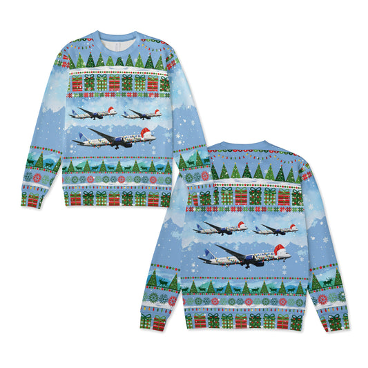 United Airlines Boeing 787-10 Dreamliner Knitted Sweater