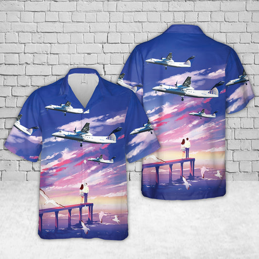 United Express (Commutair) Bombardier Dash 8-Q311 Hawaiian Shirt