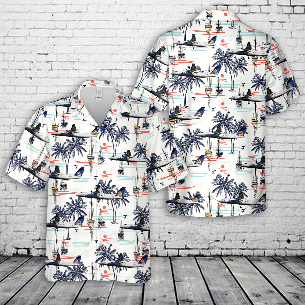 United Express (Commutair) De Havilland Canada Dash 8-Q311 Hawaiian Shirt