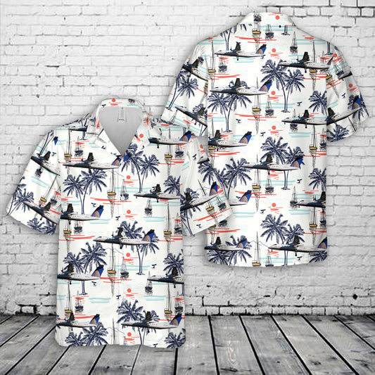 United Express (Commutair) De Havilland Canada Dash 8-Q311 Hawaiian Shirt