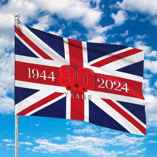 United Kingdom D-Day 80th Anniversary House Flag
