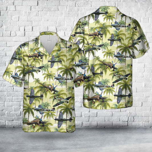 United Kingdom Fighters and fighter bombers In WWII Hawaiian Shirt