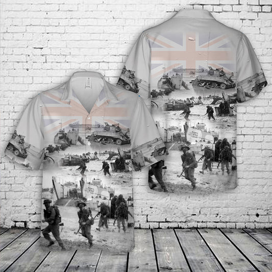 United Kingdom Gold Beach D-Day Normandy Landings Hawaiian Shirt