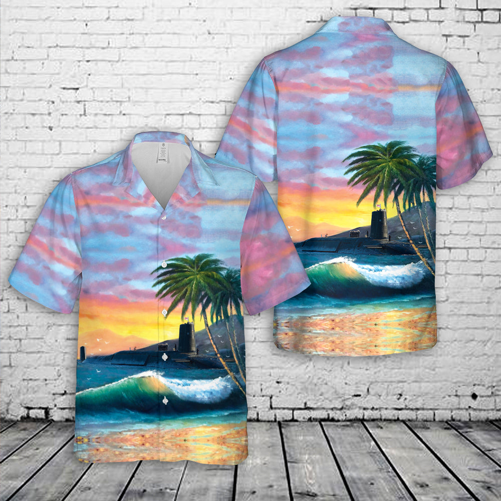 United Kingdom, Royal Navy Vanguard-class Submarine Hawaiian Shirt