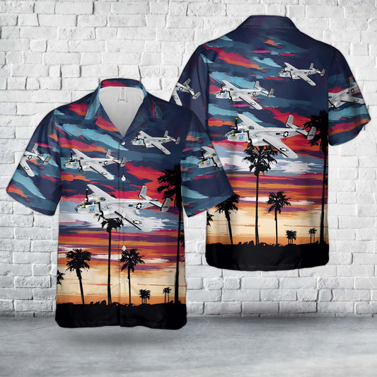 United States Army Air Forces North American B-25J-20-NC SN 44-29465 WWII Hawaiian Shirt