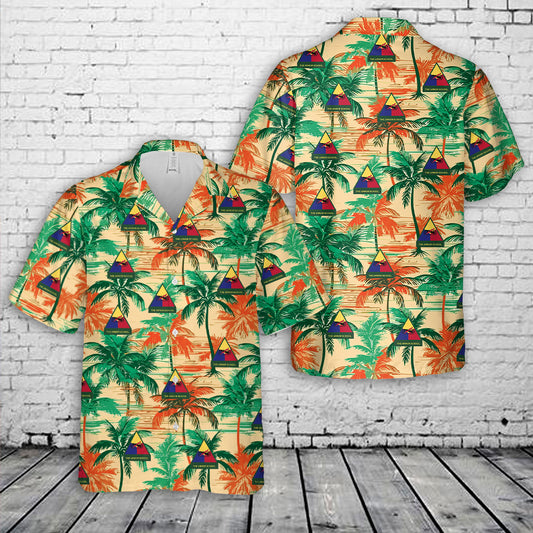 United States Army Armor School Hawaiian Shirt