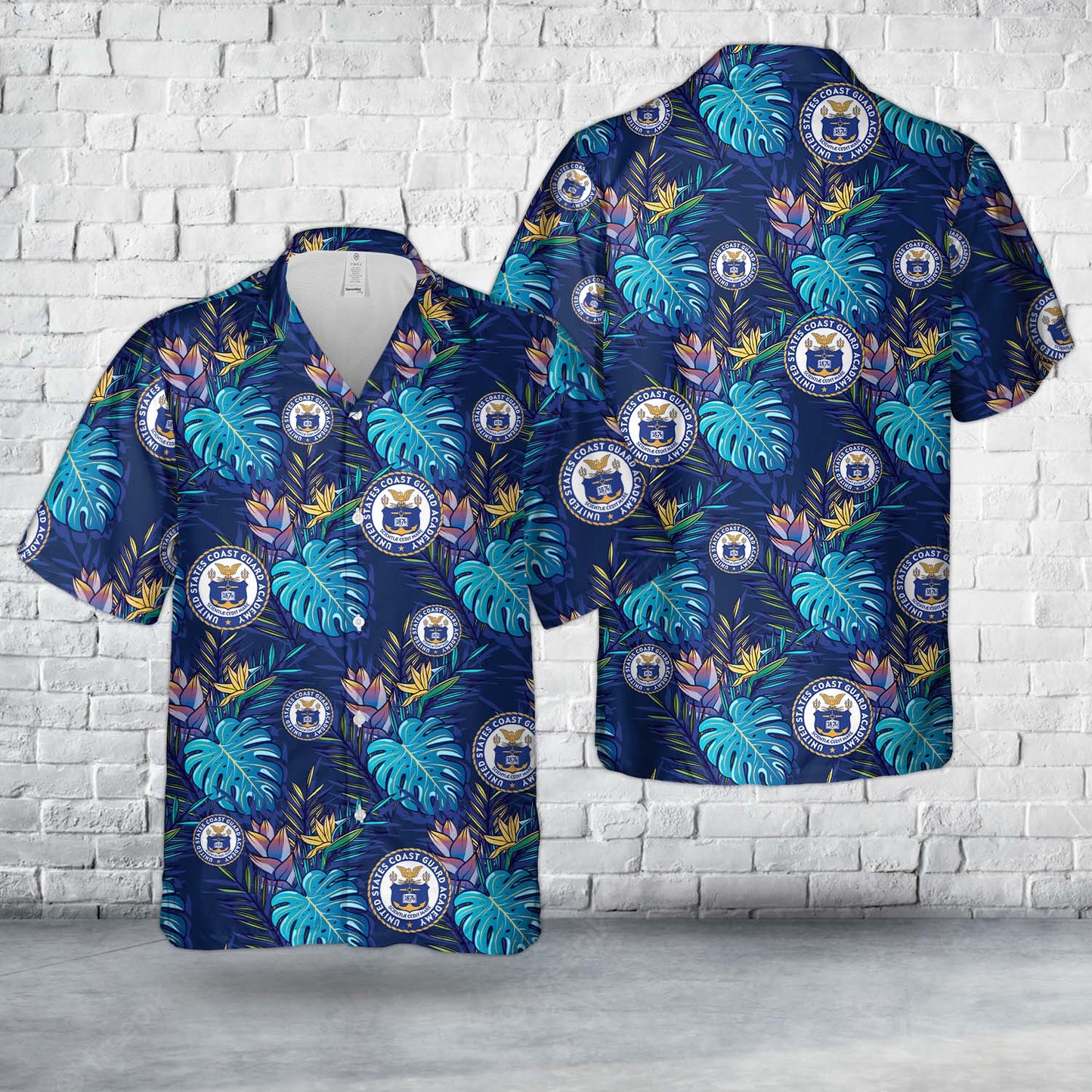 United States Coast Guard Academy (USCGA) Hawaiian Shirt