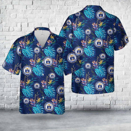 United States Coast Guard Academy (USCGA) Hawaiian Shirt