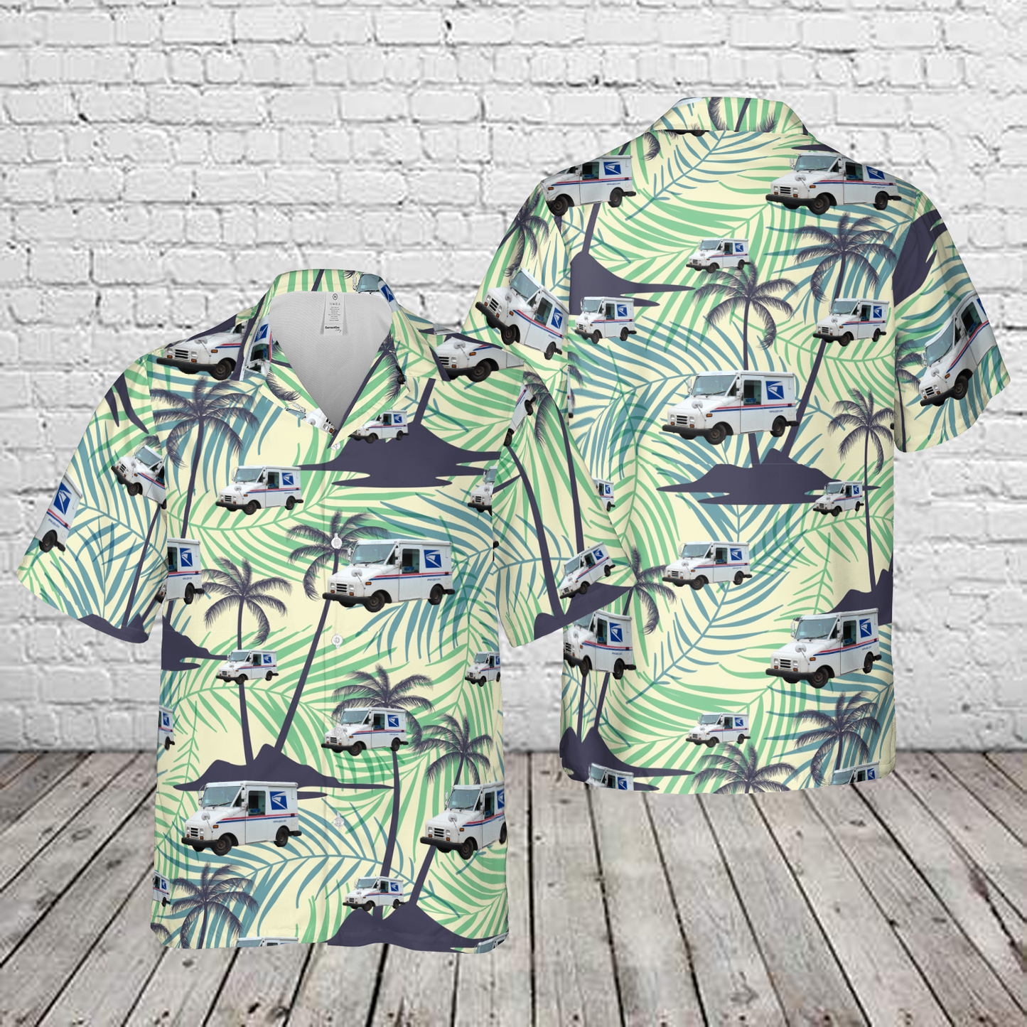 United States Postal Service 87-94 Grumman LLV Hawaiian Shirt