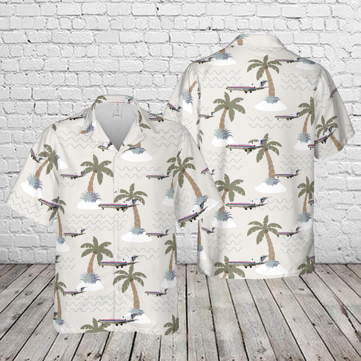 United States Postal Service Boeing 727-51C Hawaiian Shirt