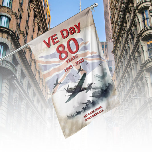 VE Day 2025 80 Years Celebration Flag