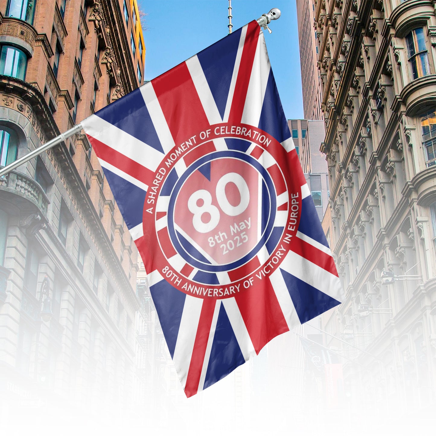 VE Day 2025 Celebration Flag