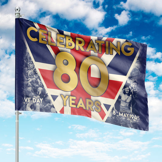 VE Day 80th Anniversary House Flag