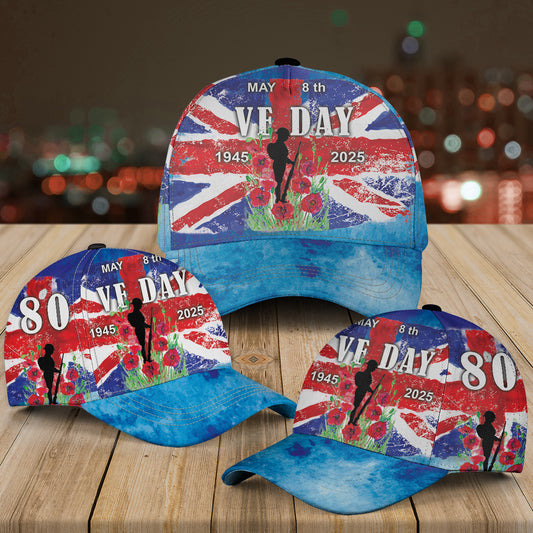 VE Day May 8th 80 Years Victory Baseball Cap