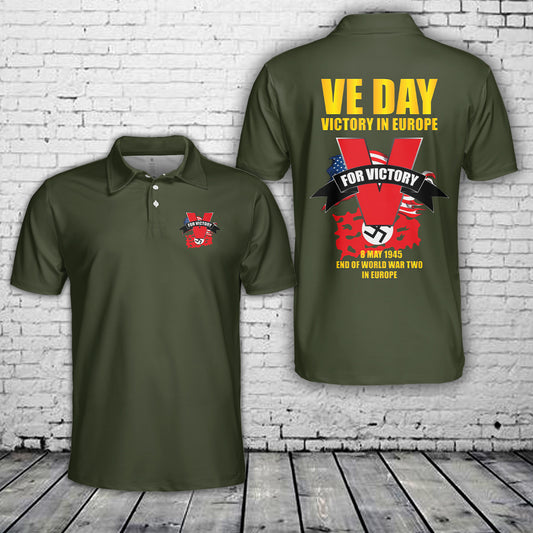 VE Day Victory In Europe End Of World War II Polo Shirt