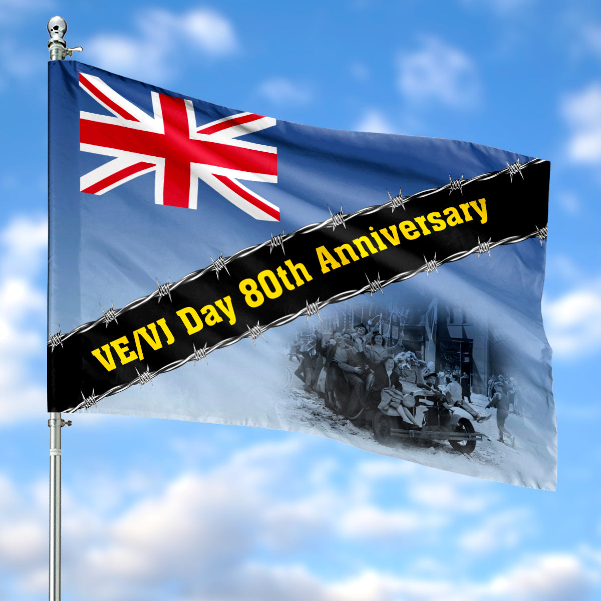 VE/VJ Day 80th Anniversary Flag – Merch Gears
