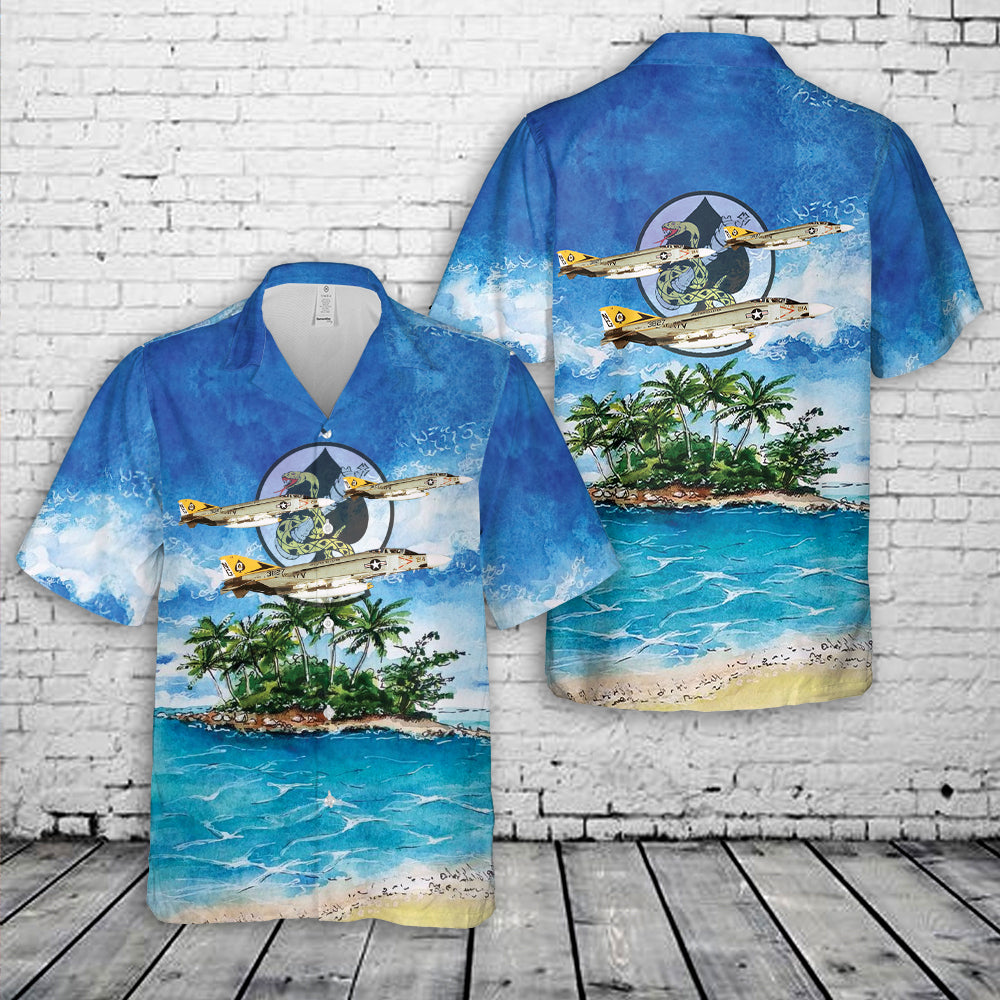 VF-92 (1952-1975) F-4J Silver Kings Hawaiian Shirt