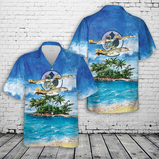 VF-92 (1952-1975) F-4J Silver Kings Hawaiian Shirt
