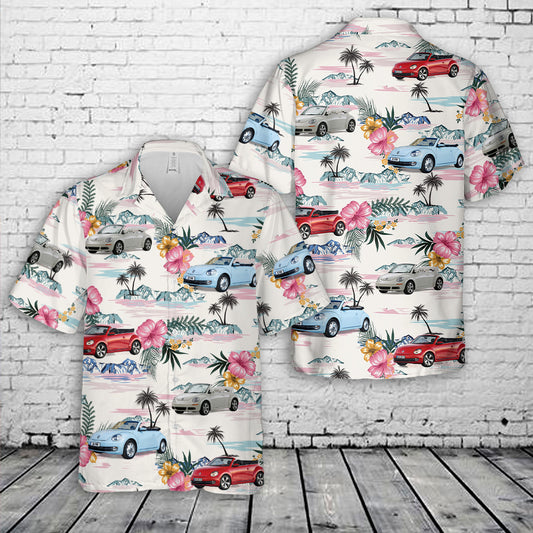 VW Beetle Cabrio Hawaiian Shirt