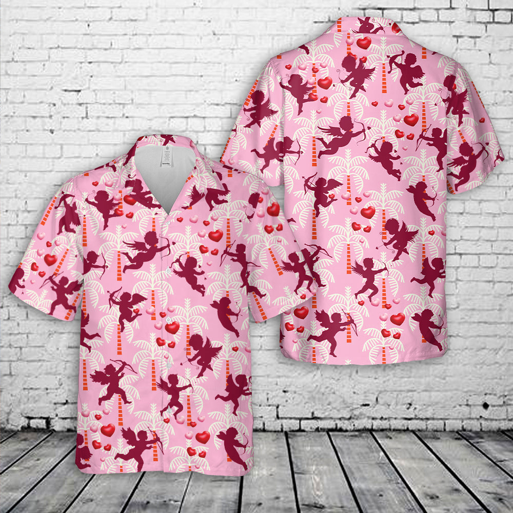 Valentine Love Cupid Hawaiian Shirt