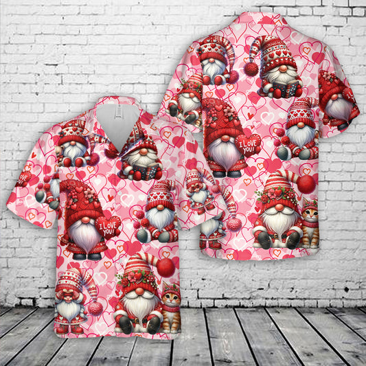 Valentines Gnome Hawaiian Shirt