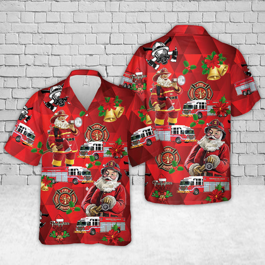 Vancouver Fire & Rescue Services Heavy Duty Technical Rescue Rig Hawaiian Shirt