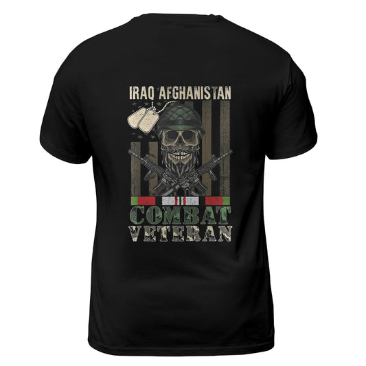Veterans Day Iraq Afghanistan Combat Veteran Proud Us Army Classic Unisex T-Shirt Gildan 5000 (Made In US) DLSI0507PT05