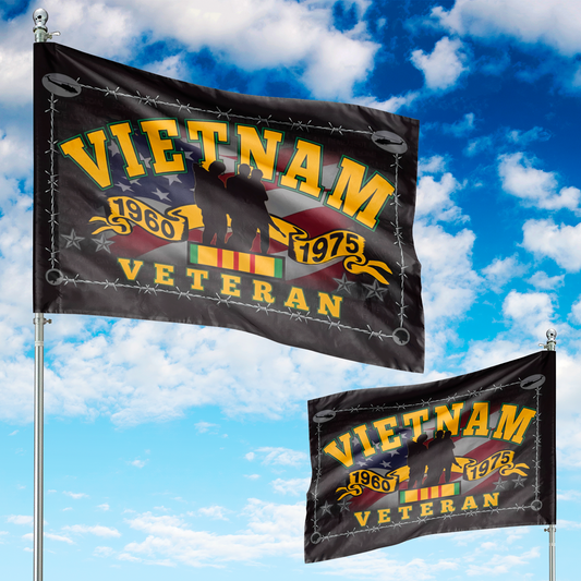 Vietnam Veteran House Flag