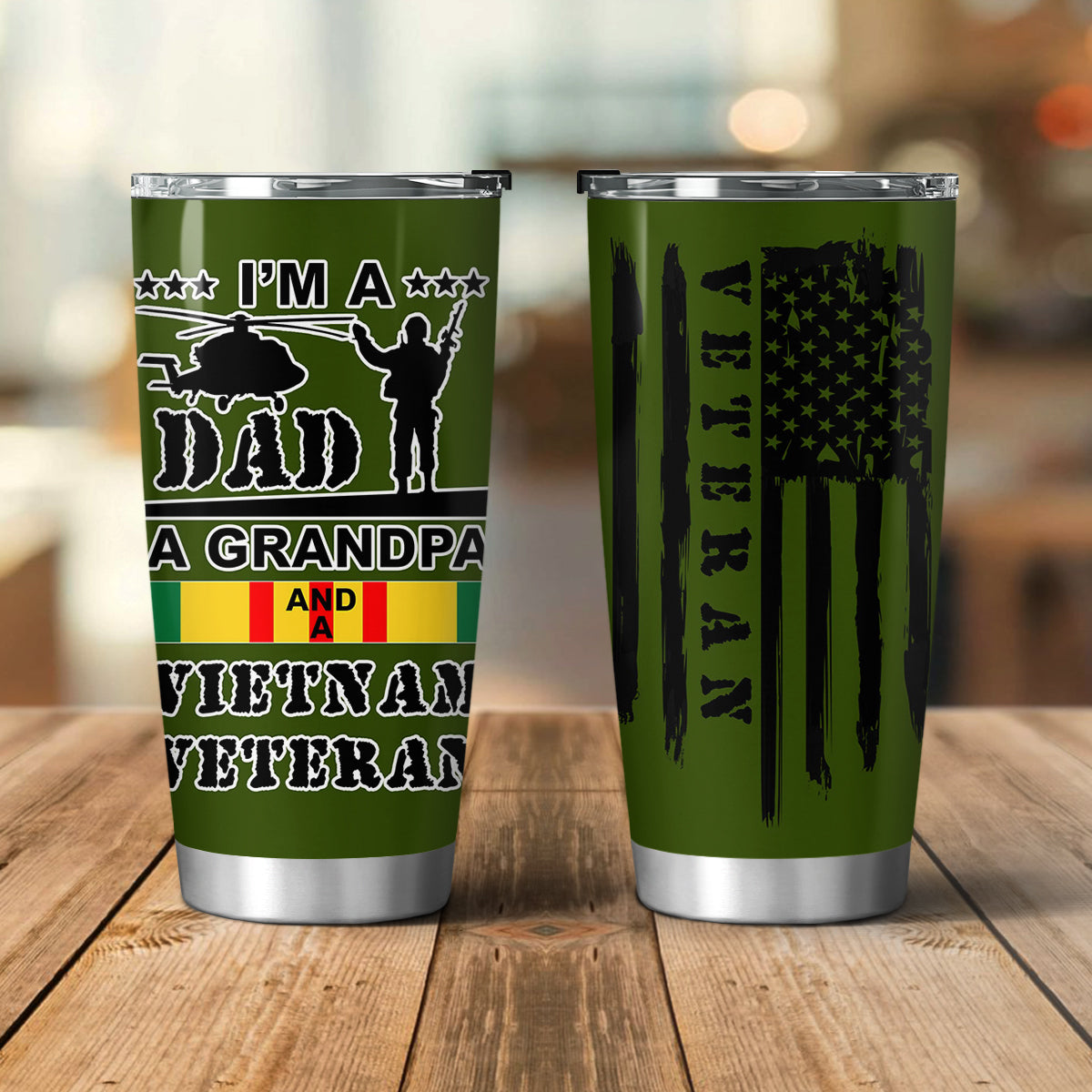 Vietnam Veteran, Father's Day Gift Vagabond 20oz Tumbler